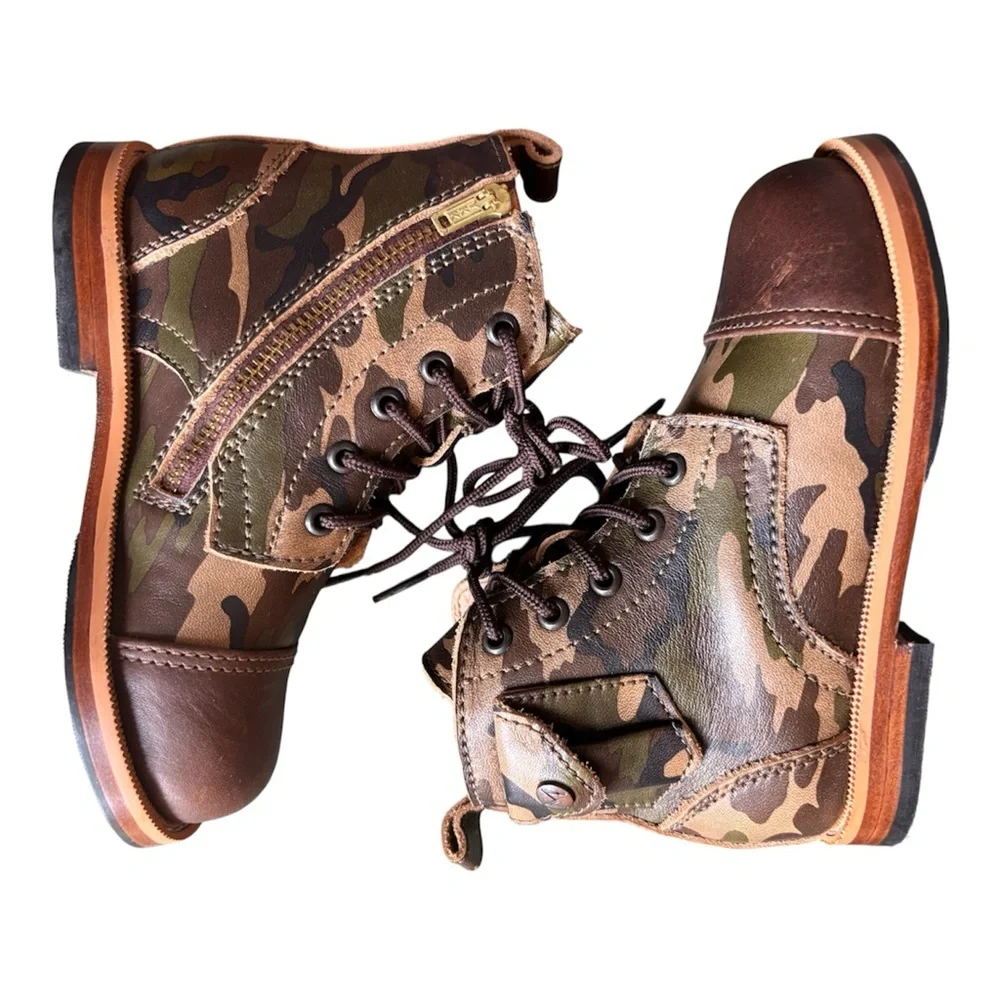 Mikoleon | Heirloom Luxe Boots Camo Cafe Kids